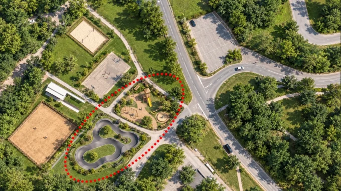 Pumptrack in otroško igrišče Golnik